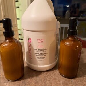 Color Last Shampoo with Amber Bottles